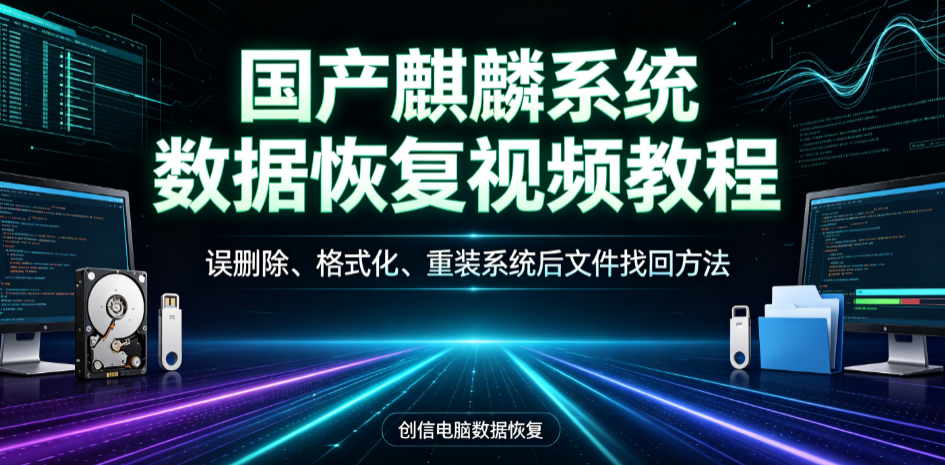 国产麒麟系统数据恢复视频教程