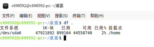 通过df .