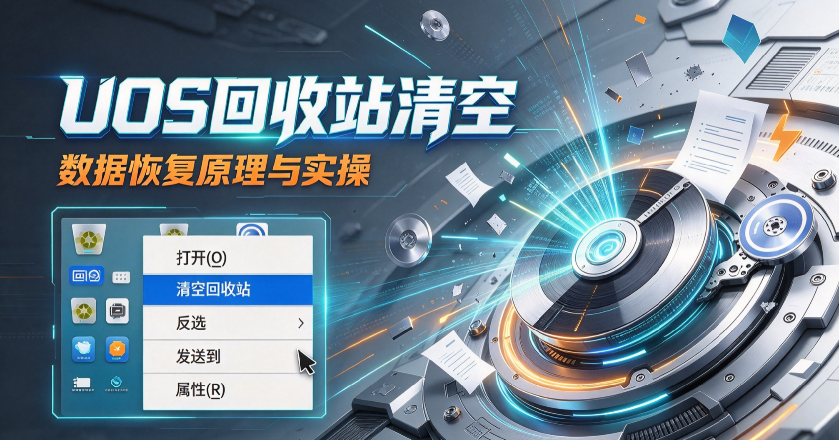 统信UOS误清回收站恢复教程