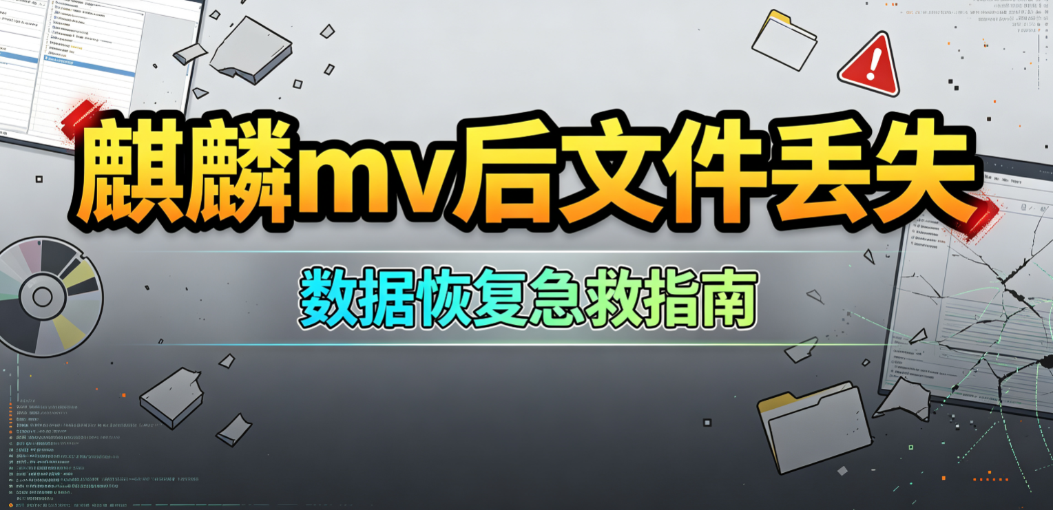麒麟mv移动后文件丢失恢复技巧