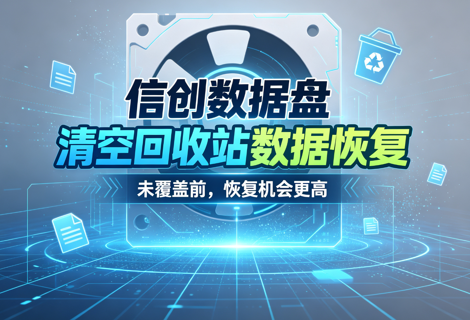 信创数据盘回收站清空数据恢复教程